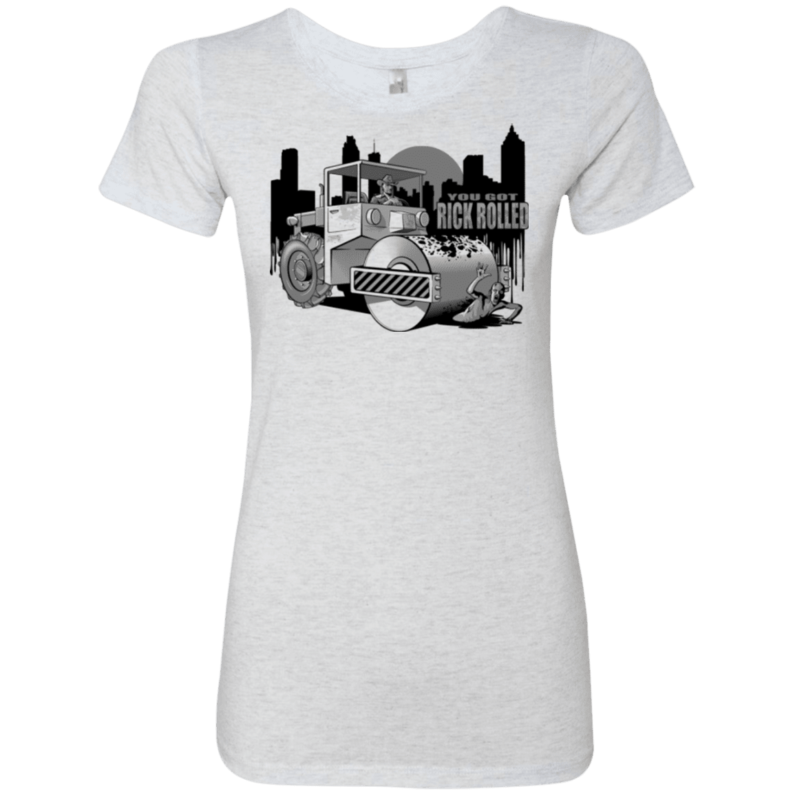 T-Shirts Heather White / Small Rick Rolled Women's Triblend T-Shirt