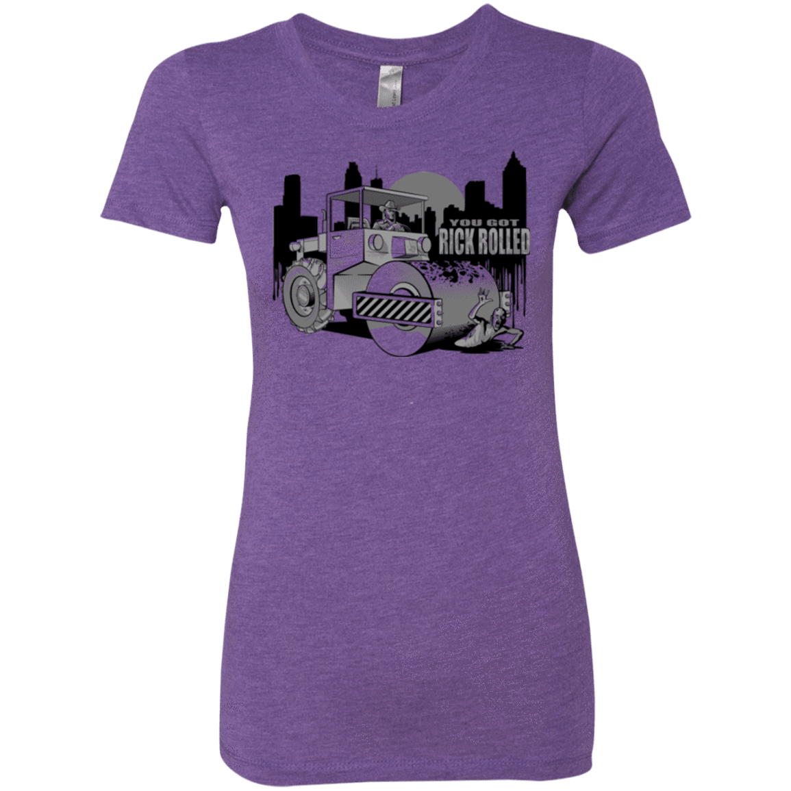 T-Shirts Purple Rush / Small Rick Rolled Women's Triblend T-Shirt