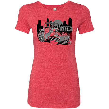 T-Shirts Vintage Red / Small Rick Rolled Women's Triblend T-Shirt