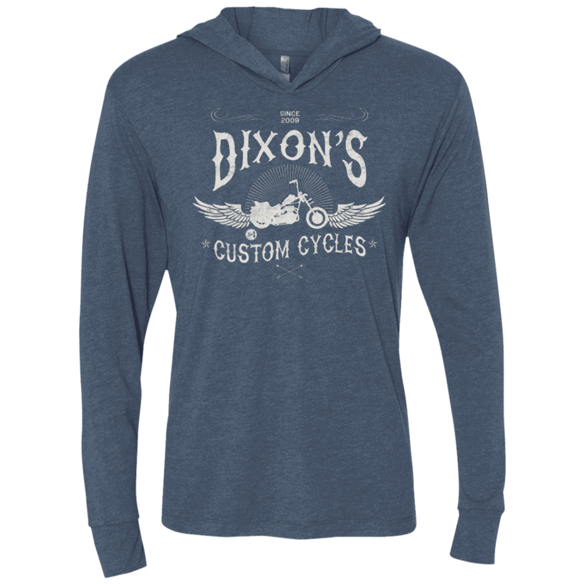 T-Shirts Indigo / X-Small Ride Redneck Ride Triblend Long Sleeve Hoodie Tee