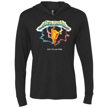 T-Shirts Vintage Black / X-Small Ride the Lightning Triblend Long Sleeve Hoodie Tee