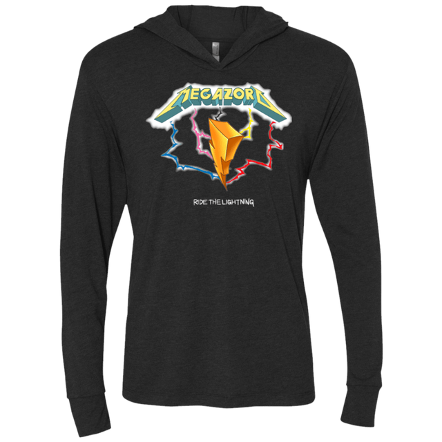 T-Shirts Vintage Black / X-Small Ride the Lightning Triblend Long Sleeve Hoodie Tee