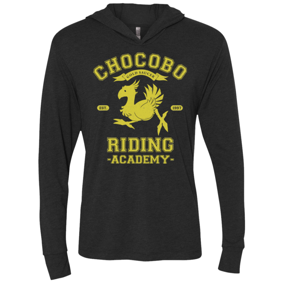 T-Shirts Vintage Black / X-Small Riding Academy Triblend Long Sleeve Hoodie Tee
