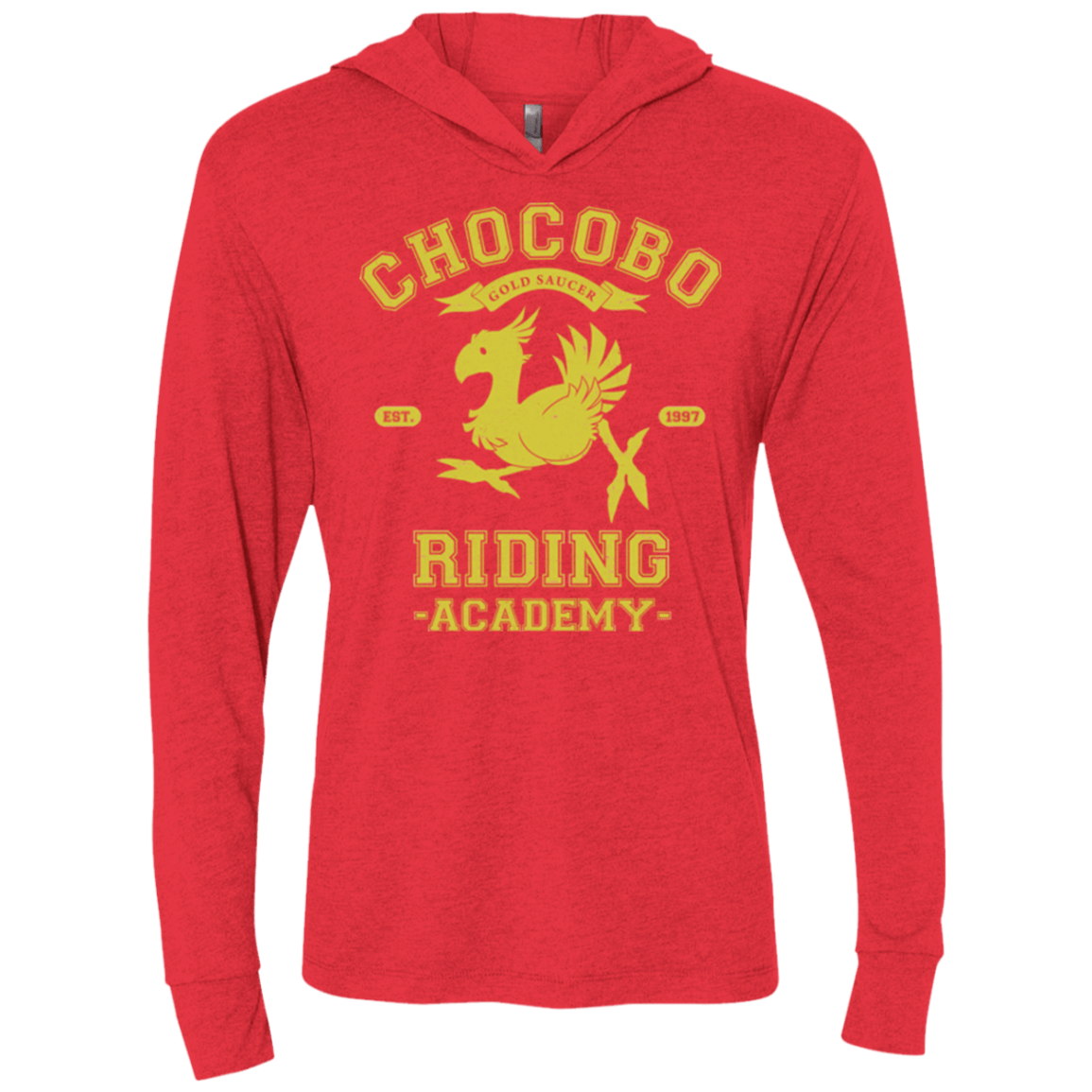 T-Shirts Vintage Red / X-Small Riding Academy Triblend Long Sleeve Hoodie Tee
