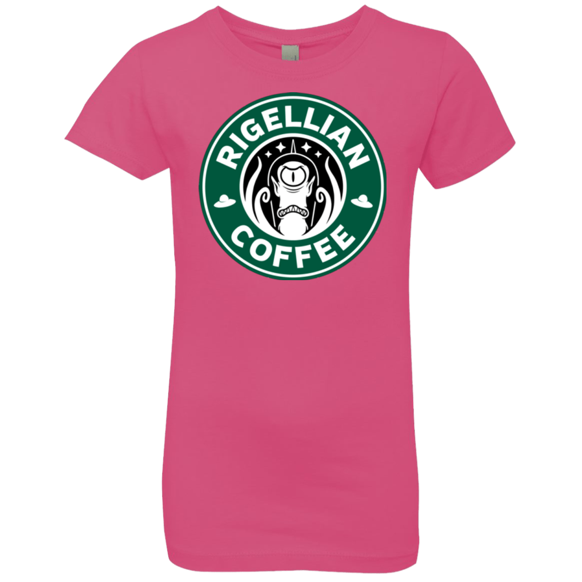 T-Shirts Hot Pink / YXS Rigellian Coffee Girls Premium T-Shirt