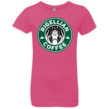T-Shirts Hot Pink / YXS Rigellian Coffee Girls Premium T-Shirt