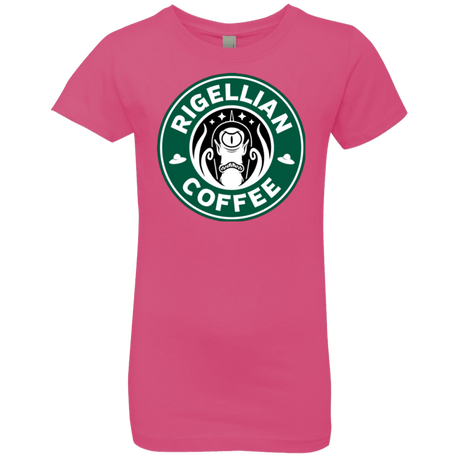 T-Shirts Hot Pink / YXS Rigellian Coffee Girls Premium T-Shirt
