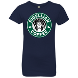 T-Shirts Midnight Navy / YXS Rigellian Coffee Girls Premium T-Shirt