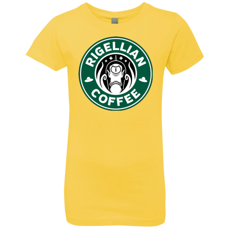 T-Shirts Vibrant Yellow / YXS Rigellian Coffee Girls Premium T-Shirt
