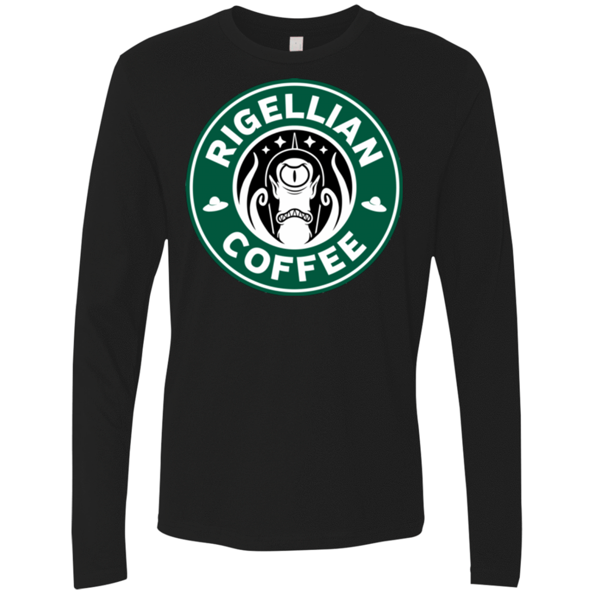 T-Shirts Black / Small Rigellian Coffee Men's Premium Long Sleeve