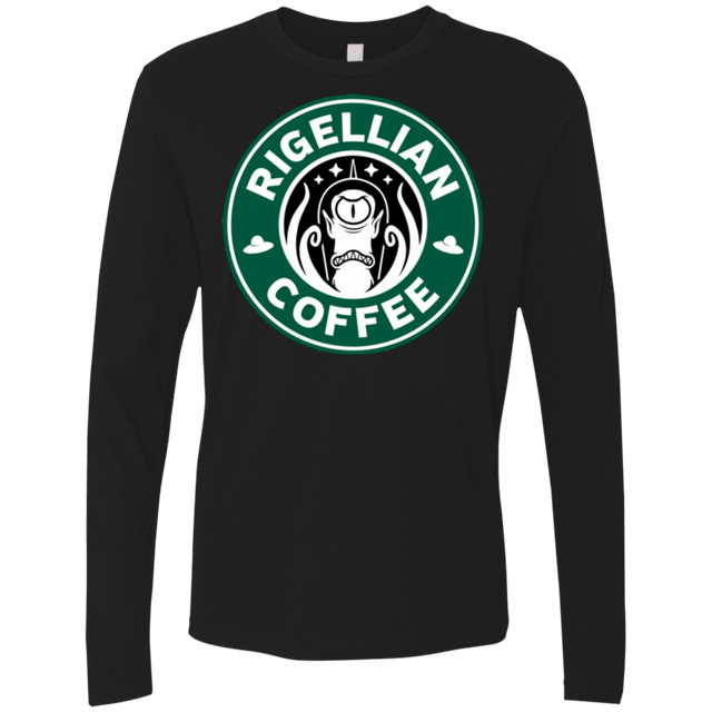 T-Shirts Black / Small Rigellian Coffee Men's Premium Long Sleeve
