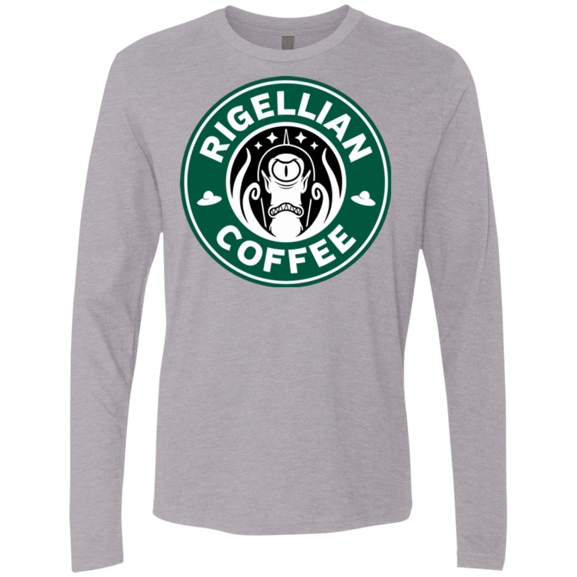 T-Shirts Heather Grey / Small Rigellian Coffee Men's Premium Long Sleeve