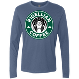 T-Shirts Indigo / Small Rigellian Coffee Men's Premium Long Sleeve