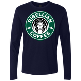T-Shirts Midnight Navy / Small Rigellian Coffee Men's Premium Long Sleeve