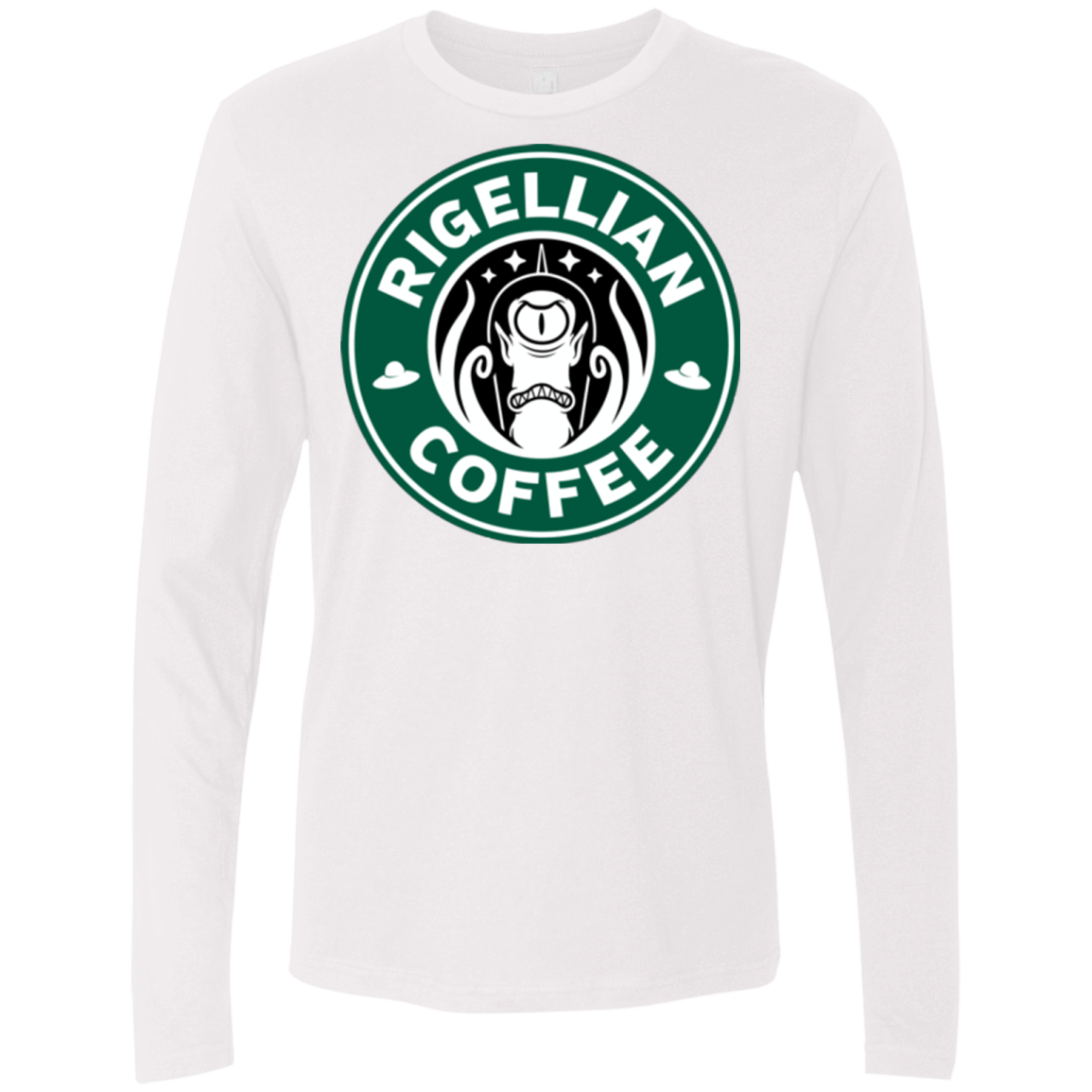 T-Shirts White / Small Rigellian Coffee Men's Premium Long Sleeve