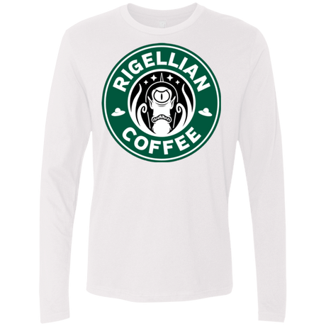 T-Shirts White / Small Rigellian Coffee Men's Premium Long Sleeve