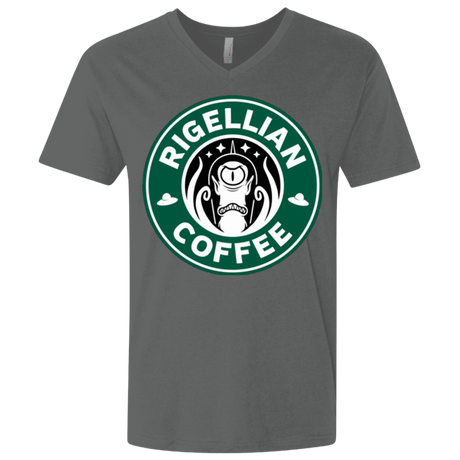 T-Shirts Heavy Metal / X-Small Rigellian Coffee Men's Premium V-Neck