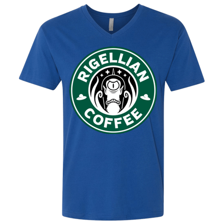 T-Shirts Royal / X-Small Rigellian Coffee Men's Premium V-Neck