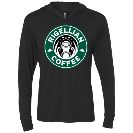 T-Shirts Vintage Black / X-Small Rigellian Coffee Triblend Long Sleeve Hoodie Tee