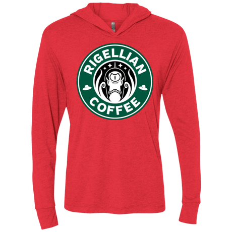 T-Shirts Vintage Red / X-Small Rigellian Coffee Triblend Long Sleeve Hoodie Tee