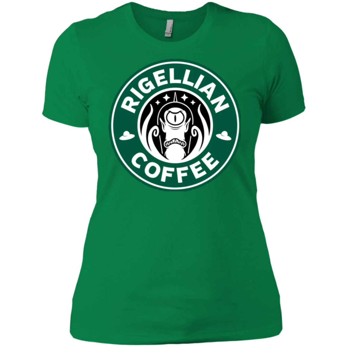 T-Shirts Kelly Green / X-Small Rigellian Coffee Women's Premium T-Shirt