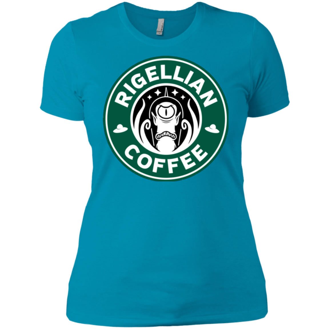 T-Shirts Turquoise / X-Small Rigellian Coffee Women's Premium T-Shirt