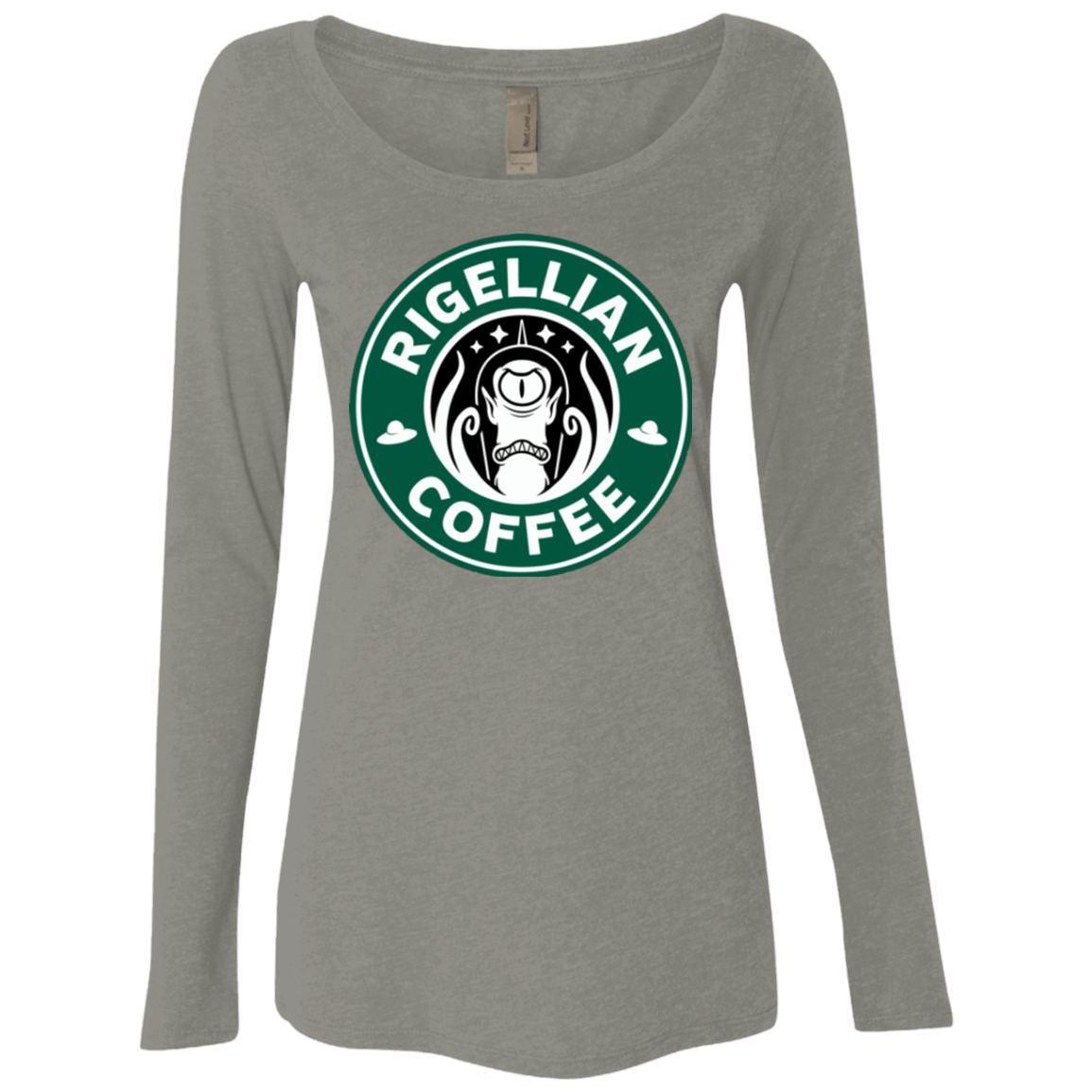 T-Shirts Venetian Grey / Small Rigellian Coffee Women's Triblend Long Sleeve Shirt