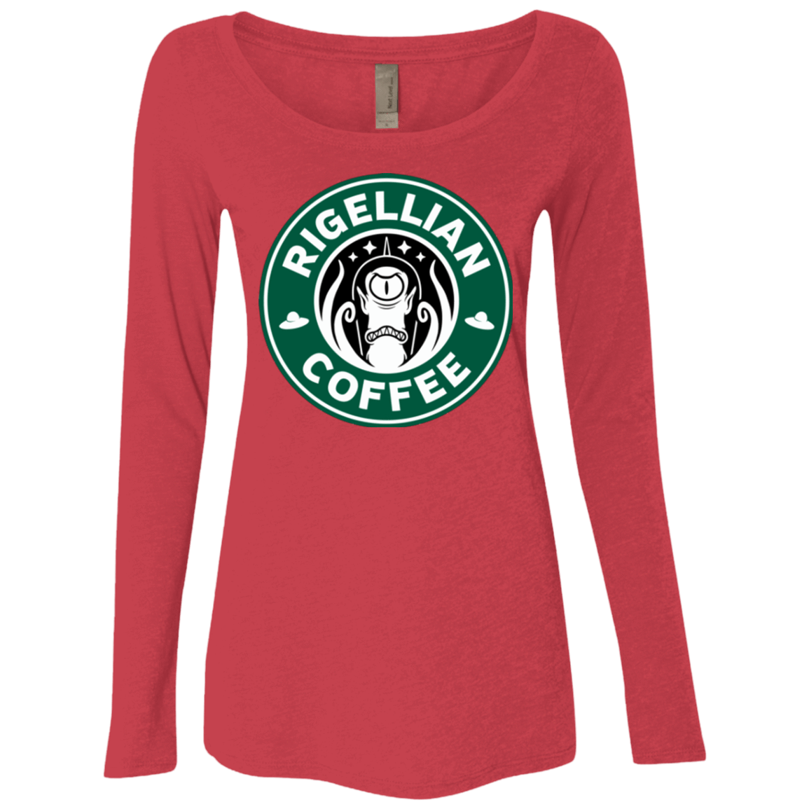 T-Shirts Vintage Red / Small Rigellian Coffee Women's Triblend Long Sleeve Shirt