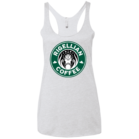T-Shirts Heather White / X-Small Rigellian Coffee Women's Triblend Racerback Tank