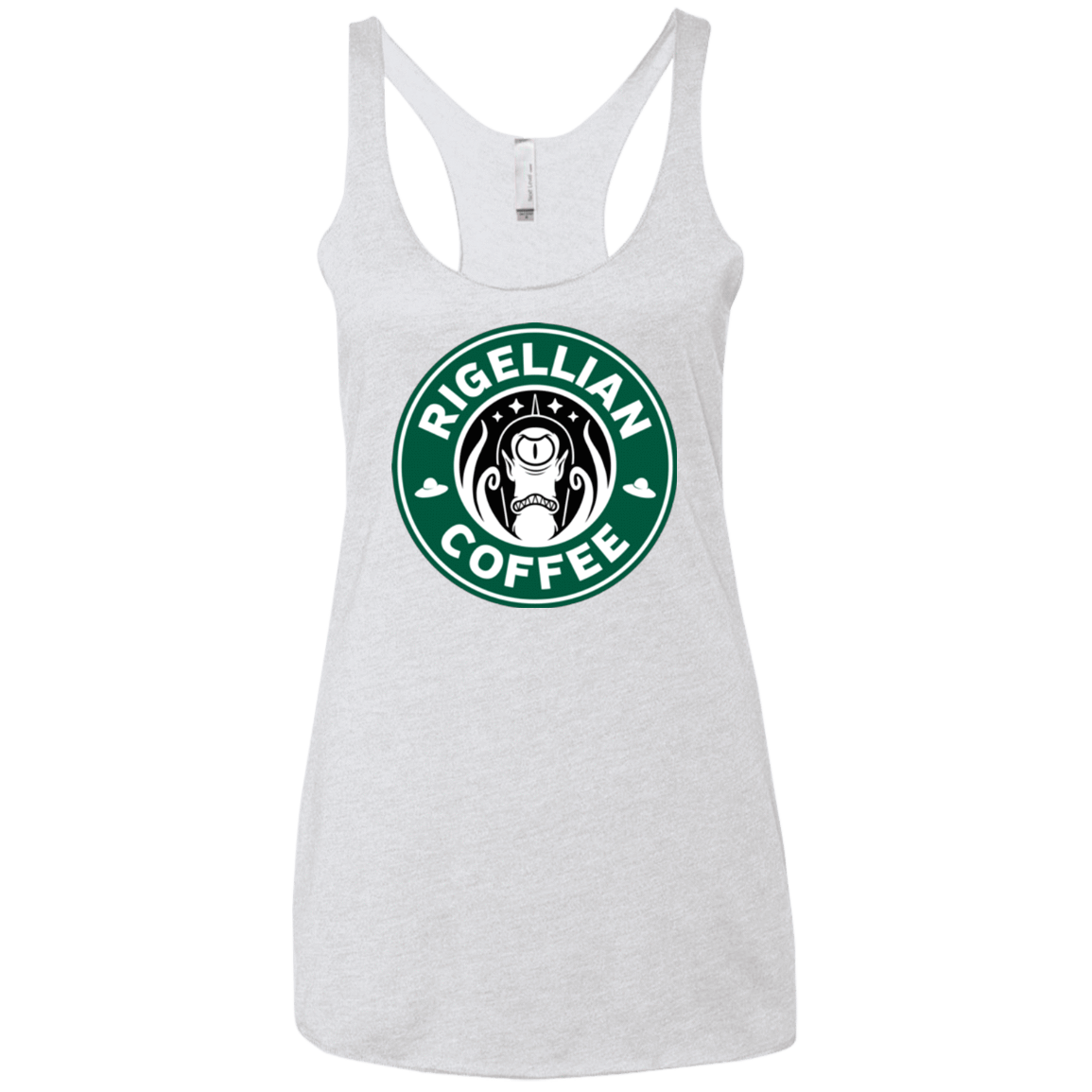 T-Shirts Heather White / X-Small Rigellian Coffee Women's Triblend Racerback Tank