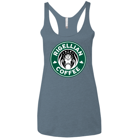 T-Shirts Indigo / X-Small Rigellian Coffee Women's Triblend Racerback Tank