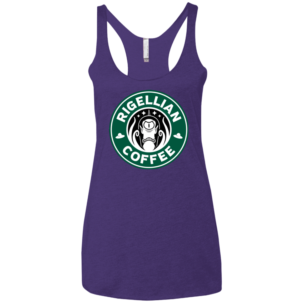 T-Shirts Purple / X-Small Rigellian Coffee Women's Triblend Racerback Tank