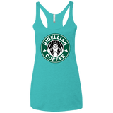 T-Shirts Tahiti Blue / X-Small Rigellian Coffee Women's Triblend Racerback Tank