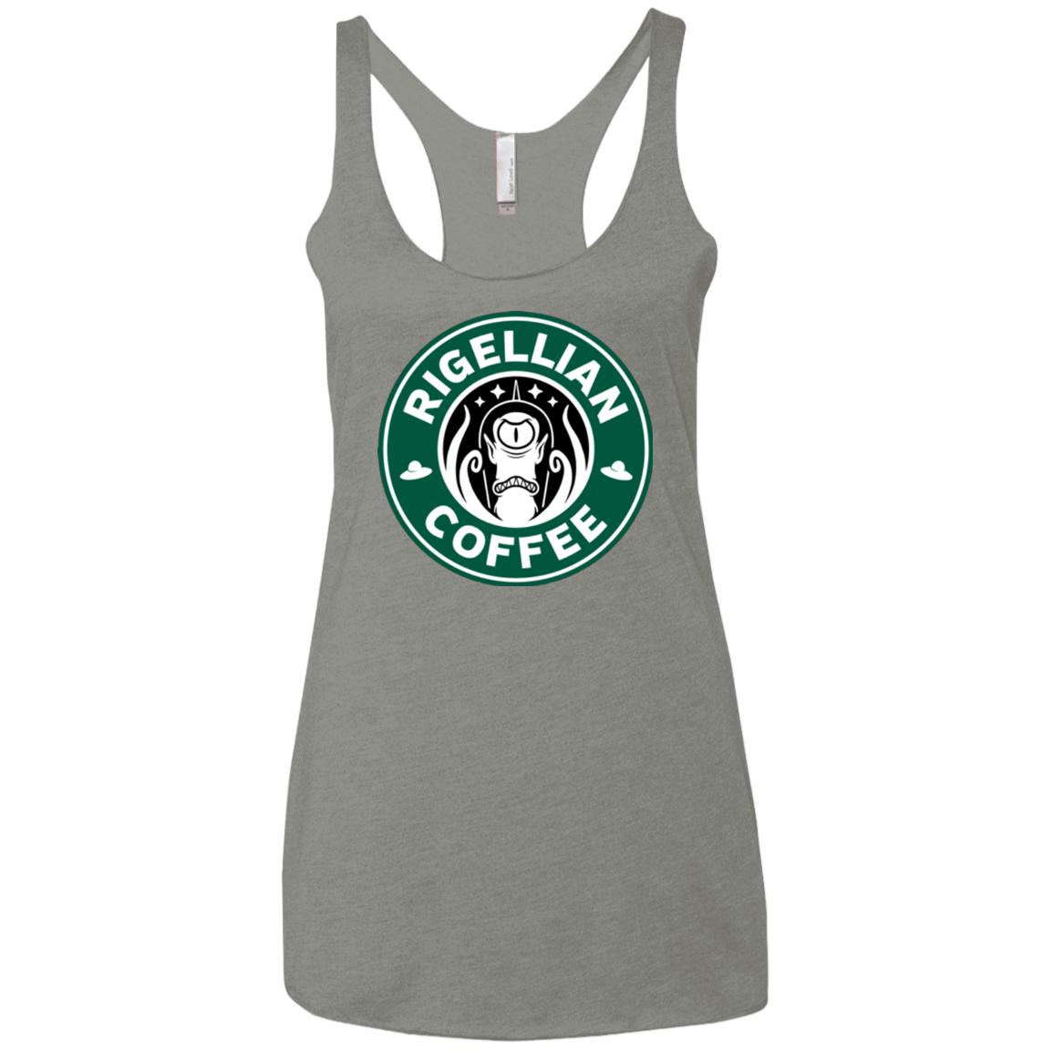 T-Shirts Venetian Grey / X-Small Rigellian Coffee Women's Triblend Racerback Tank