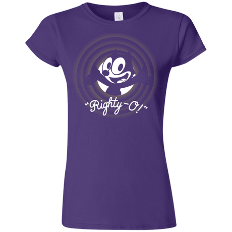 T-Shirts Purple / S Righty -O Junior Slimmer-Fit T-Shirt