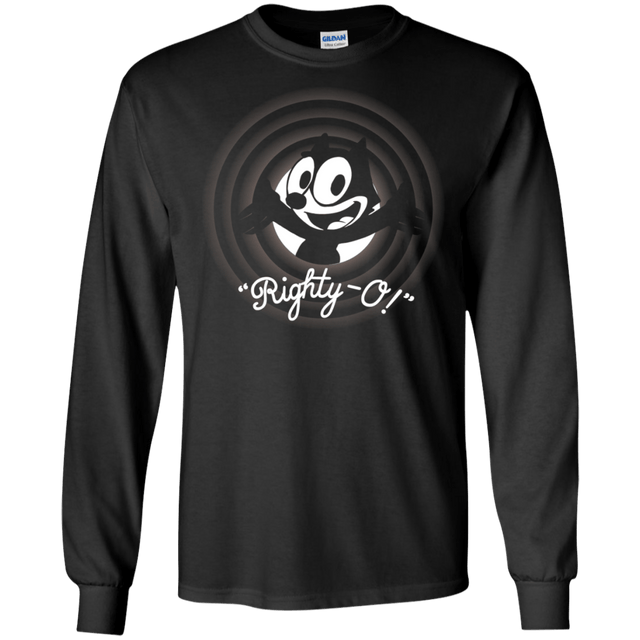 T-Shirts Black / S Righty -O Men's Long Sleeve T-Shirt