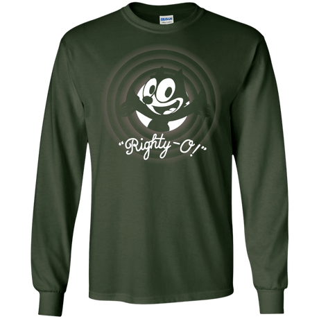 T-Shirts Forest Green / S Righty -O Men's Long Sleeve T-Shirt