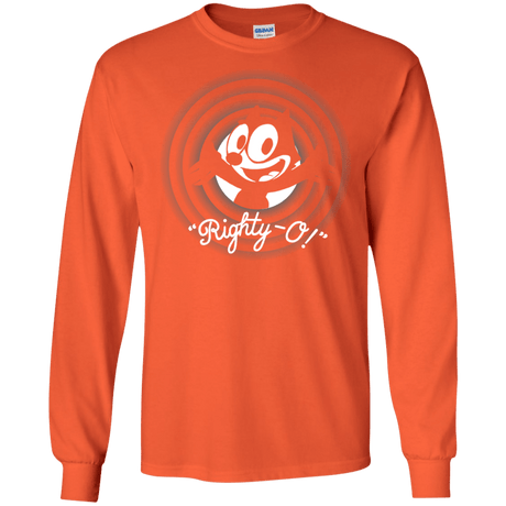T-Shirts Orange / S Righty -O Men's Long Sleeve T-Shirt