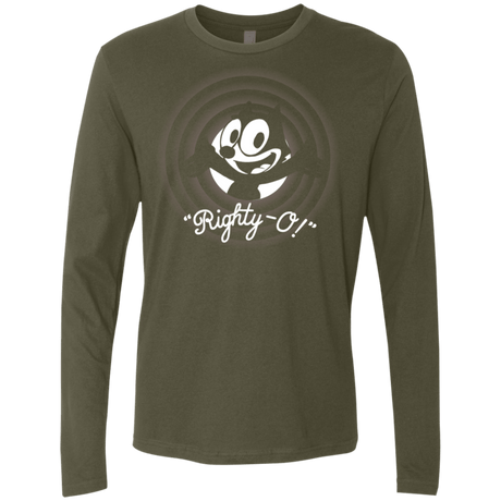 T-Shirts Military Green / S Righty -O Men's Premium Long Sleeve