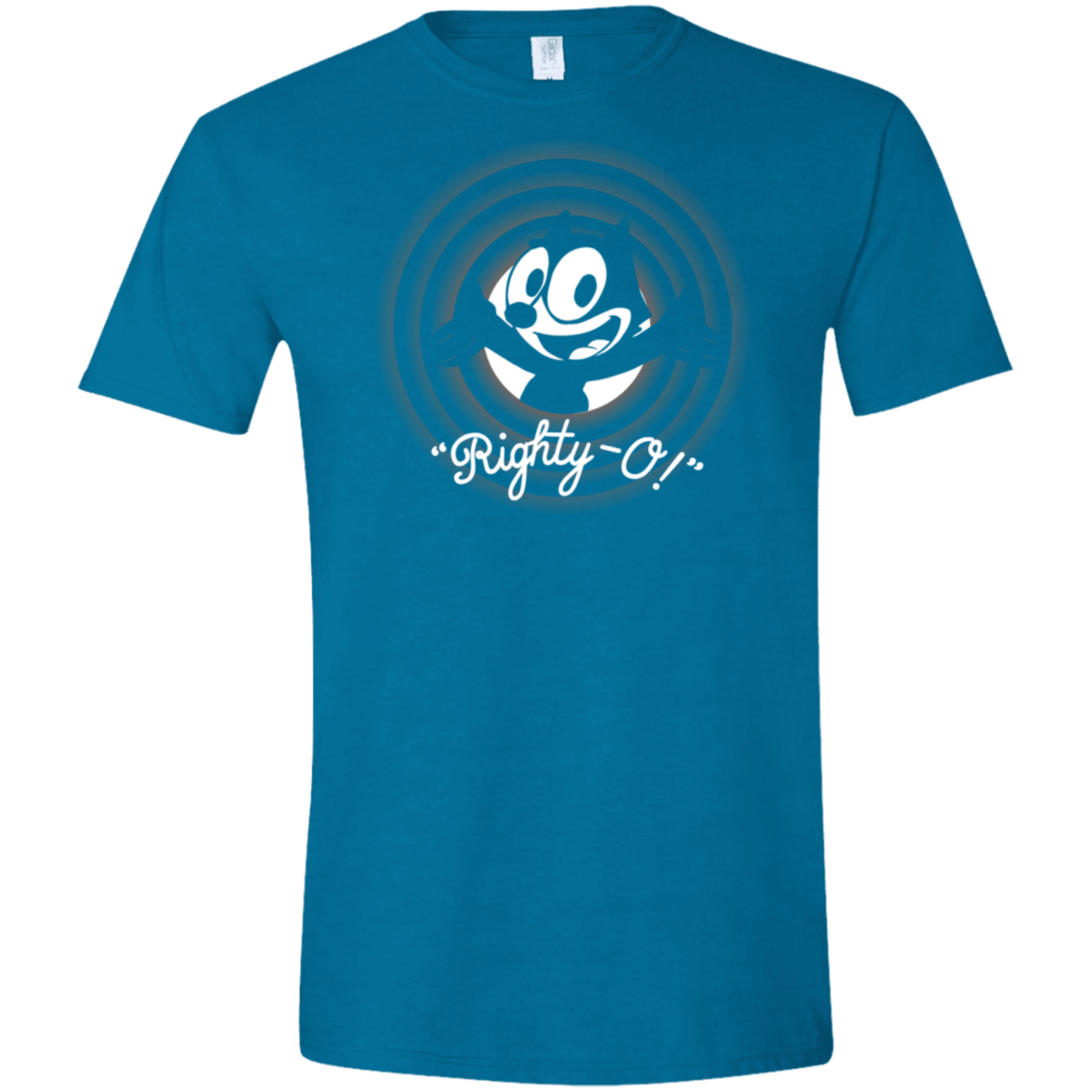T-Shirts Antique Sapphire / S Righty -O Men's Semi-Fitted Softstyle