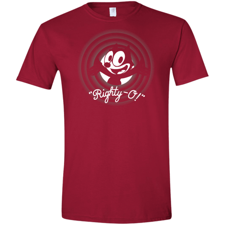T-Shirts Cardinal Red / S Righty -O Men's Semi-Fitted Softstyle