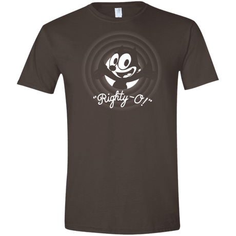 T-Shirts Dark Chocolate / S Righty -O Men's Semi-Fitted Softstyle