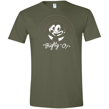 T-Shirts Military Green / S Righty -O Men's Semi-Fitted Softstyle