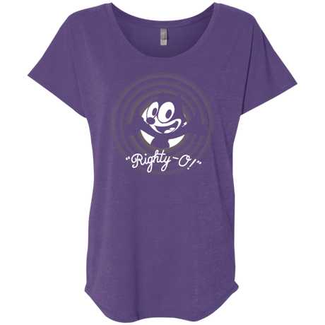 T-Shirts Purple Rush / X-Small Righty -O Triblend Dolman Sleeve