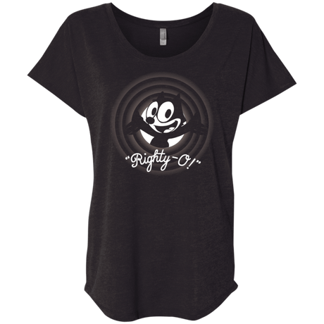 T-Shirts Vintage Black / X-Small Righty -O Triblend Dolman Sleeve
