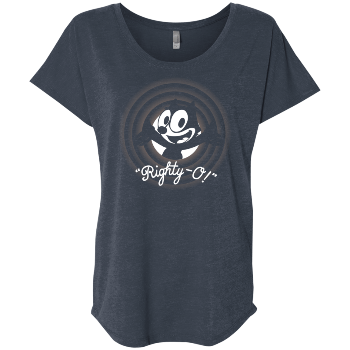 T-Shirts Vintage Navy / X-Small Righty -O Triblend Dolman Sleeve