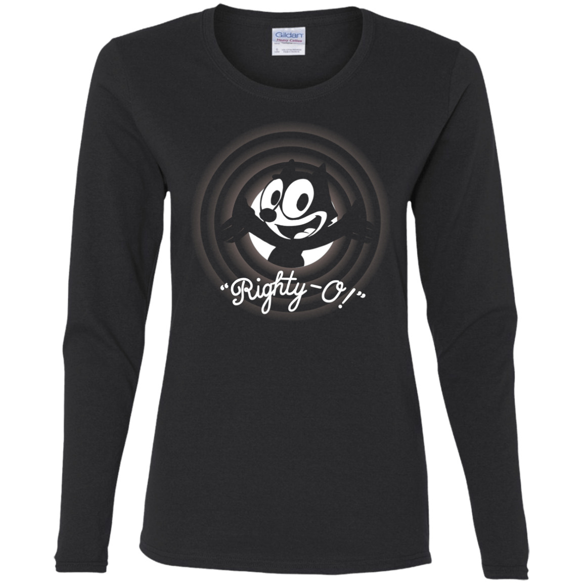 T-Shirts Black / S Righty -O Women's Long Sleeve T-Shirt