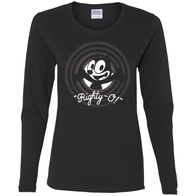 T-Shirts Black / S Righty -O Women's Long Sleeve T-Shirt