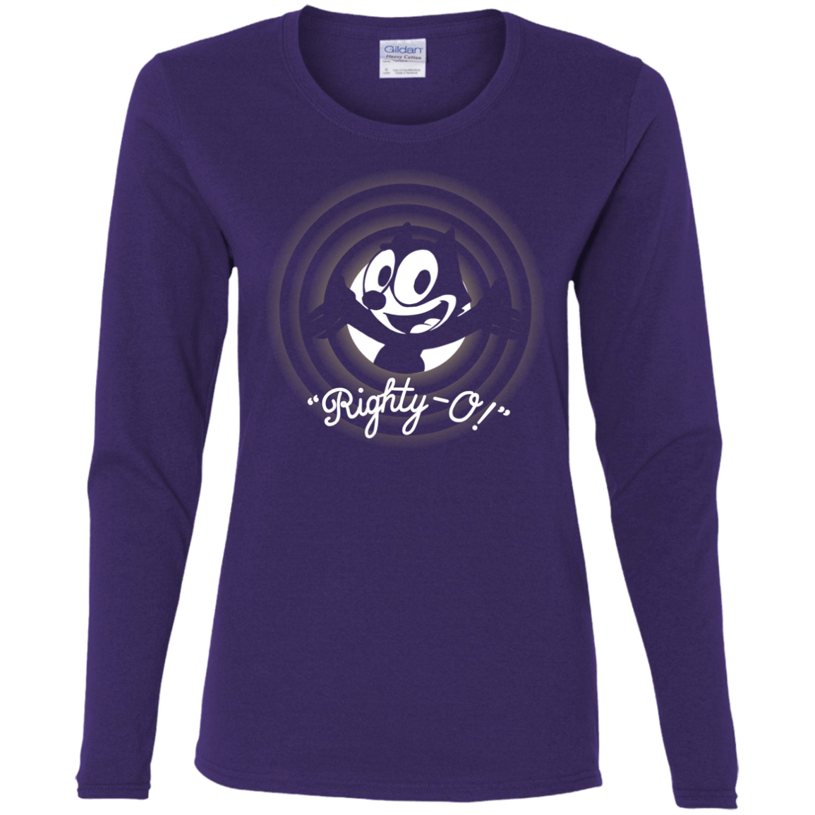 T-Shirts Purple / S Righty -O Women's Long Sleeve T-Shirt