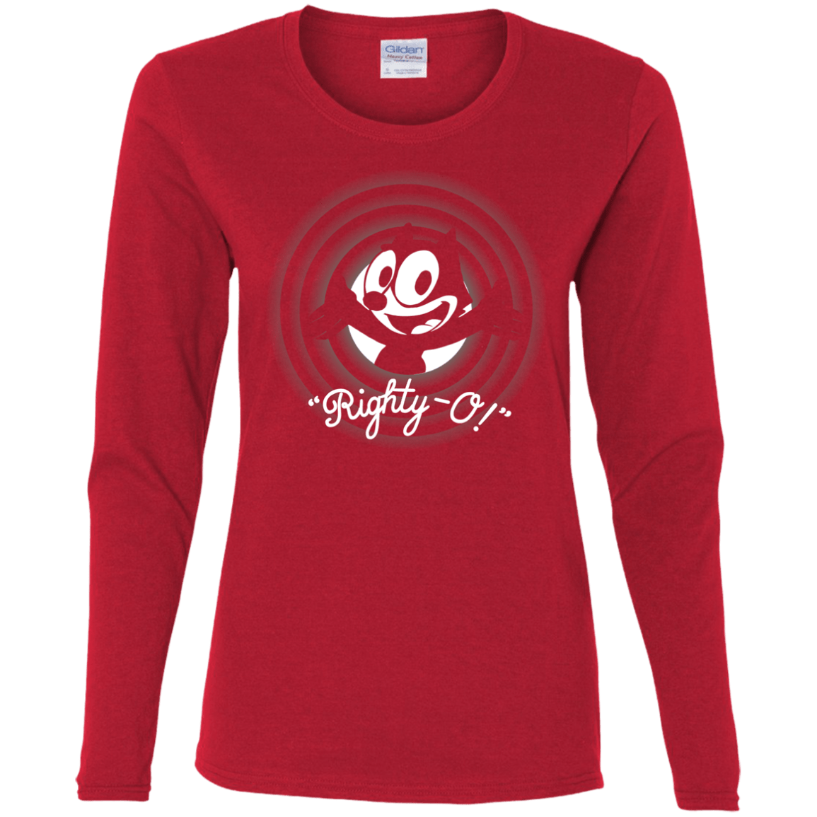 T-Shirts Red / S Righty -O Women's Long Sleeve T-Shirt